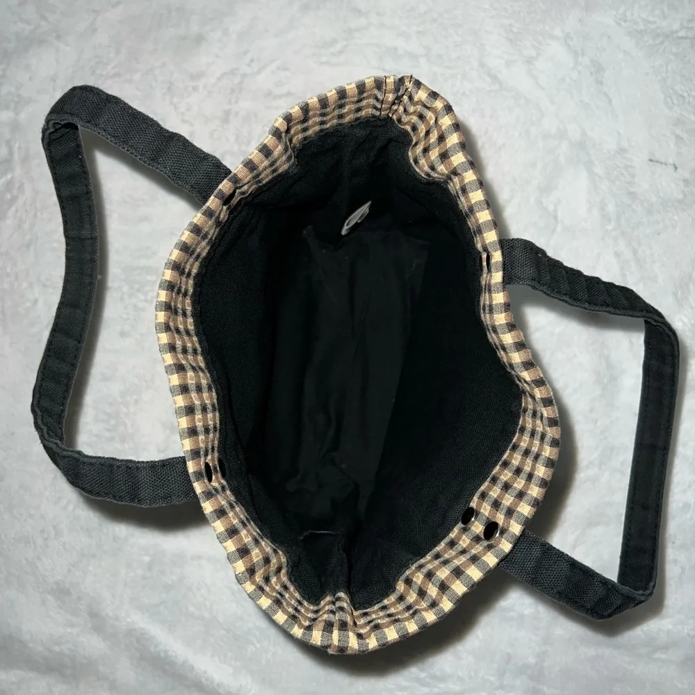 Longaberger plaid small tote bag - Picture 4 of 8